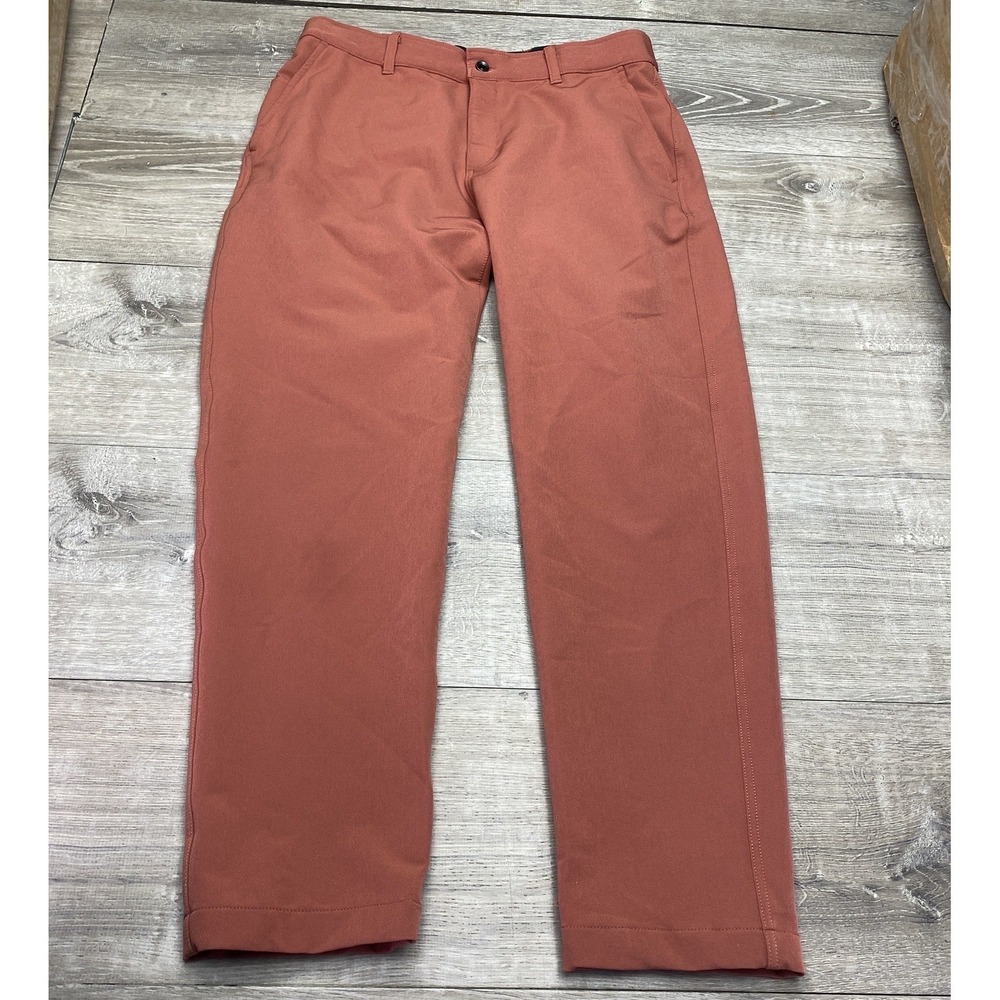 Nike Golf Pants Mens 34 Orange Stretch Twill Khakis Pockets DA2914-691